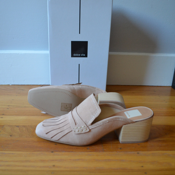 DOLCE VITA Fringe Leather Mules - Picture 5 of 8